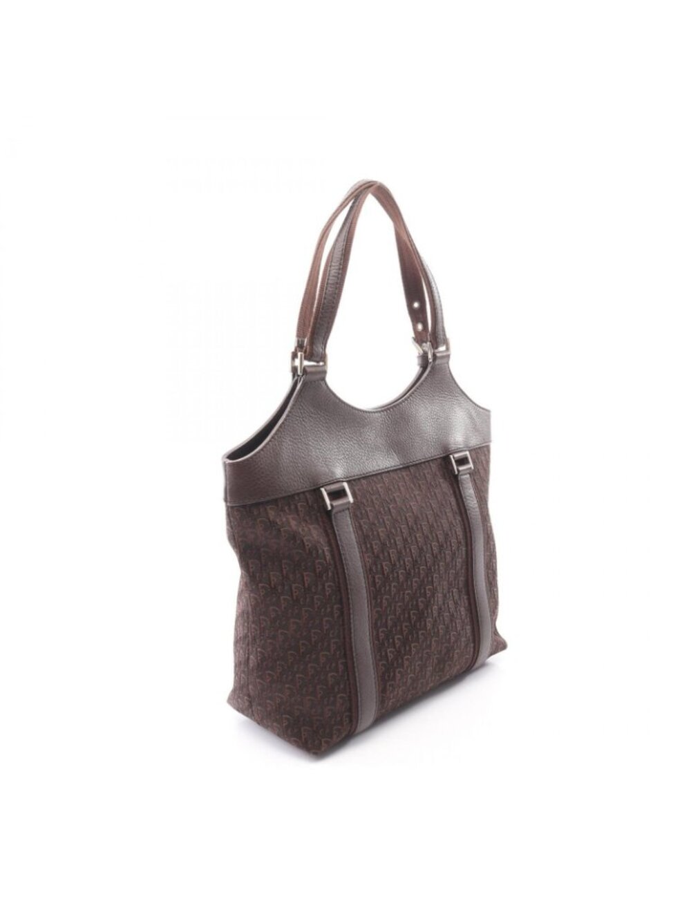 Dior Dio Tote tosnine Tobta Brown Canvas Leather - Picture 2 of 12